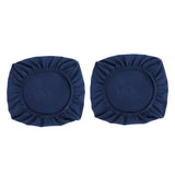 Maxbell 2PCS Jacquard Polyester Stretch Wedding Dining Chair Seat Cover Dark Blue_M