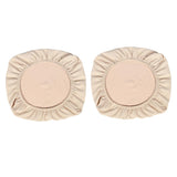 Maxbell 2PCS Jacquard Polyester Stretch Wedding Dining Chair Seat Cover Beige_L