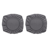 Maxbell 2PCS Jacquard Polyester Stretch Wedding Dining Chair Seat Cover Grey_L