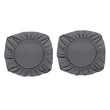 Maxbell 2PCS Jacquard Polyester Stretch Wedding Dining Chair Seat Cover Grey_L