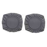 Maxbell 2PCS Jacquard Polyester Stretch Wedding Dining Chair Seat Cover Grey_L