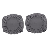 Maxbell 2PCS Jacquard Polyester Stretch Wedding Dining Chair Seat Cover Grey_L