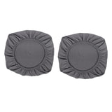 Maxbell 2PCS Jacquard Polyester Stretch Wedding Dining Chair Seat Cover Grey_L