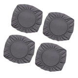 Maxbell 4PCS Jacquard Polyester Stretch Wedding Dining Chair Seat Cover Grey_L