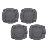 Maxbell 4PCS Jacquard Polyester Stretch Wedding Dining Chair Seat Cover Grey_L