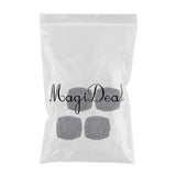 Maxbell 4PCS Jacquard Polyester Stretch Wedding Dining Chair Seat Cover Grey_L