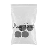 Maxbell 4PCS Jacquard Polyester Stretch Wedding Dining Chair Seat Cover Black_L