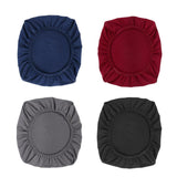 Maxbell 4pcs Jacquard Polyester Stretch Dining Chair Seat Cover Protector Size_L