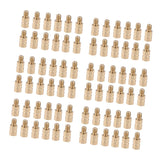 Maxbell 72 Pieces Weight Screw Arrow Point Inserts Archery 25 grains