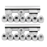 Maxbell 2 Sets Aluminum Alloy Car Fuel Filter 5/8-24 Thread for 4003 WIX 24003
