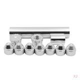 Maxbell 2 Sets Aluminum Alloy Car Fuel Filter 5/8-24 Thread for 4003 WIX 24003
