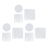 Maxbell 9Piece Resin Silicone Mold Square Round Mould for Resin Jewelry Making Tools