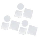 Maxbell 9Piece Resin Silicone Mold Square Round Mould for Resin Jewelry Making Tools