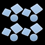 Maxbell 12Piece Resin Silicone Mold Square Round Mould for Resin Jewelry Making Tool