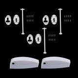 Maxbell 5pc T Style C-Clip Entry Door Catch Latch Holder for RV Camper Cargo Trailer