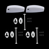 Maxbell 5pc T Style C-Clip Entry Door Catch Latch Holder for RV Camper Cargo Trailer