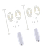 Maxbell 4pc T Style C-Clip Entry Door Catch Latch Holder for RV Camper Cargo Trailer