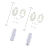 Maxbell 4pc T Style C-Clip Entry Door Catch Latch Holder for RV Camper Cargo Trailer