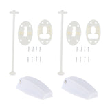 Maxbell 4pc T Style C-Clip Entry Door Catch Latch Holder for RV Camper Cargo Trailer