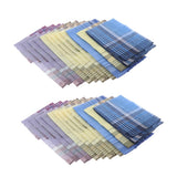 Maxbell 24Pack Men's Plaid Pattern Cotton Handkerchiefs Classic Pocket Square Hanky