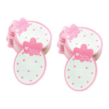 Maxbell 100 Pieces Strawberry Shape Paper Kid Hair Clip Hairpin Jewelry Display Card