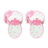 Maxbell 100 Pieces Strawberry Shape Paper Kid Hair Clip Hairpin Jewelry Display Card