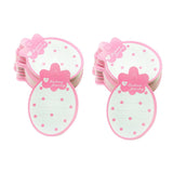 Maxbell 100 Pieces Strawberry Shape Paper Kid Hair Clip Hairpin Jewelry Display Card