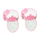 Maxbell 100 Pieces Strawberry Shape Paper Kid Hair Clip Hairpin Jewelry Display Card