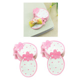 Maxbell 100 Pieces Strawberry Shape Paper Kid Hair Clip Hairpin Jewelry Display Card