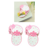 Maxbell 100 Pieces Strawberry Shape Paper Kid Hair Clip Hairpin Jewelry Display Card