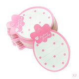 Maxbell 100 Pieces Strawberry Shape Paper Kid Hair Clip Hairpin Jewelry Display Card