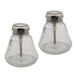 Maxbell 2pcs 180ml Empty Nail Polish Remover Pump Dispenser Push Down Press Bottle