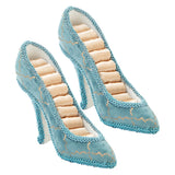 Maxbell 2pcs Blue Wedding Party Fantasy Jewelry Display Stand Holder Rack High Heels