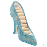 Maxbell 2pcs Blue Wedding Party Fantasy Jewelry Display Stand Holder Rack High Heels