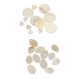 Maxbell 24 Pieces Natural Shell Charm Beads Jewelry Findings Accessories