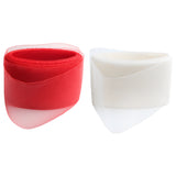 Maxbell 2 Rolls 25 Yards 6inch Wide Polyester Horsehair Braid White/Red