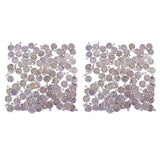 Maxbell 200 Pieces Gypsy Boho Carving Flower Coin Charm for Jewelry Making Pendant