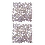 Maxbell 200 Pieces Gypsy Boho Carving Flower Coin Charm for Jewelry Making Pendant