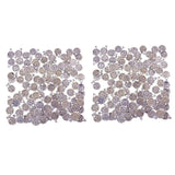 Maxbell 200 Pieces Gypsy Boho Carving Flower Coin Charm for Jewelry Making Pendant