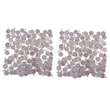 Maxbell 200 Pieces Gypsy Boho Carving Flower Coin Charm for Jewelry Making Pendant