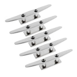 Maxbell 5x Heavy Duty 8" 316 Stainless Steel Marine Boat Flat Top Low Cleat Rope Tie