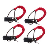 Universal Car Vehicle Anti-theft Steel Locking Steering Wheel Lock Strap 4x