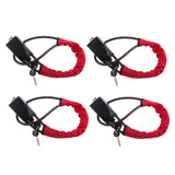 Universal Car Vehicle Anti-theft Steel Locking Steering Wheel Lock Strap 4x