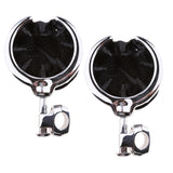 Maxbell 2x Chrome Universal Motorcycle Handlebar Cup Holder Metal Drink For Harley