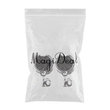 Maxbell 2x Chrome Universal Motorcycle Handlebar Cup Holder Metal Drink For Harley
