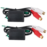 Maxbell 2x Car Audio Speaker Wire To Rca Line Output Converter Cable Length 8inch