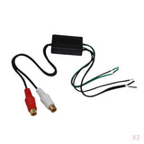 Maxbell 2x Car Audio Speaker Wire To Rca Line Output Converter Cable Length 8inch