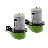 Maxbell 2x 12V Peristaltic Liquid Miniature Dosing Hose Pump for Aquarium Lab Green