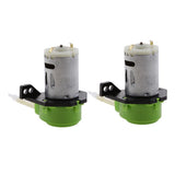 Maxbell 2x 12V Peristaltic Liquid Miniature Dosing Hose Pump for Aquarium Lab Green