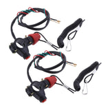Maxbell 2x Universal Boat Outboard Engine Stop Safety Kill Switch Tether Cord
